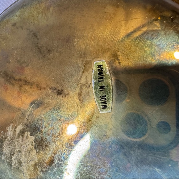 Small Change Brass Dish Money Pocket Coin Holder Tray Trinket Vintage - Picture 5 of 5